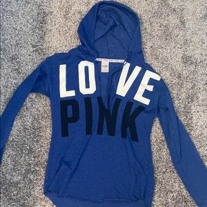 PINK Blue Long Sleeve Shirt - Size S